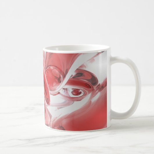 凝固の抽象的なマグ コーヒーマグカップ (右)