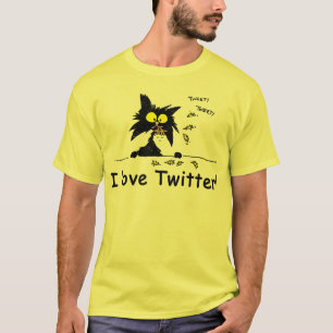 凝灰岩の子猫はTwitterを愛します Tシャツ
