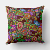 凝縮する混合物のペイズリーの枕- クッション (裏面)