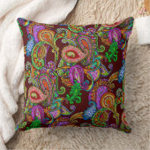 凝縮する混合物のペイズリーの枕- クッション (ブランケット)