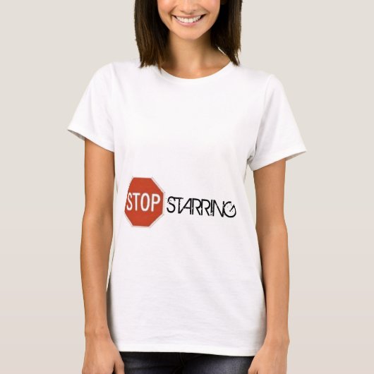 凝視することを止めて下さい Tシャツ (正面)