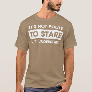 凝視するのは礼儀正しくない Tシャツ