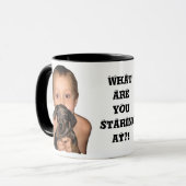 凝視のコーヒー・マグ マグカップ (正面左)