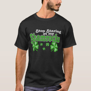 凝視のシャムロック(暗い) Tシャツ