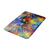 凝集抽象芸術絶妙な猫のスプラッシュシームレス バスマット (アングル)