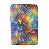 凝集抽象芸術絶妙な猫のスプラッシュシームレス バスマット (正面縦)