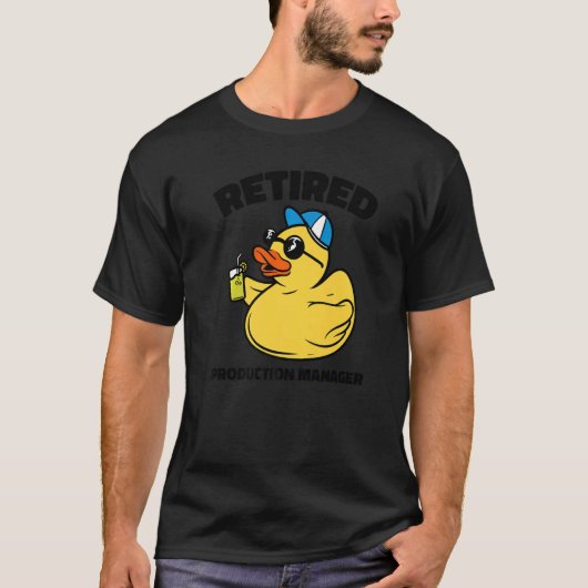 凡例には生産マネージ退職したャーがある Tシャツ (正面)