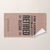 凡例に退職したボス除パーソナライズされた去 ハンドタオル (ハンドタオル)