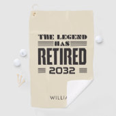 凡例パーソナライズされたに退職したボスの同僚 ゴルフタオル (インサイチュ)