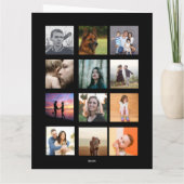 凡例写真テンプレート誕生日カード カード (裏面)