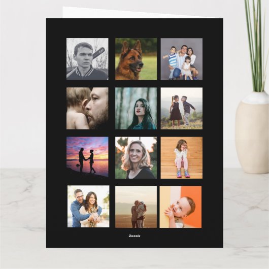 凡例写真テンプレート誕生日カード カード (裏面)