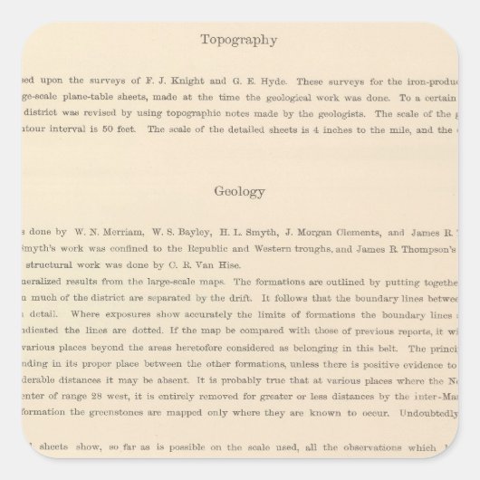 凡例地図 スクエアシール (正面)