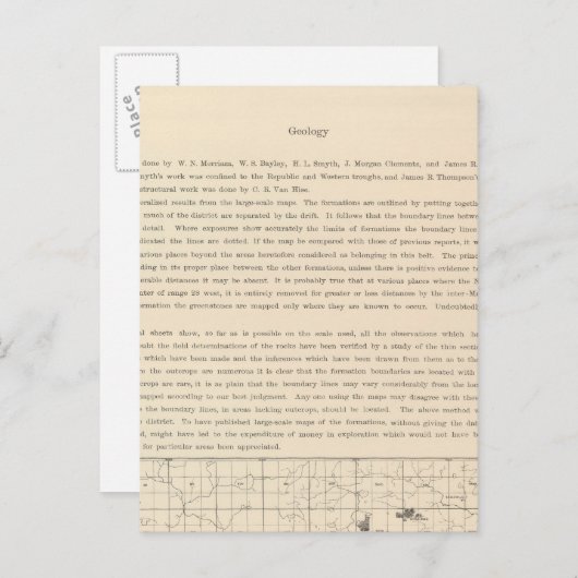 凡例地図 ポストカード (正面/裏面)