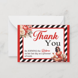 凡例退職したピンナップ除・売却サンキューカード ノートカード