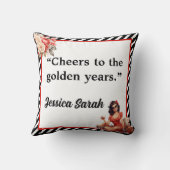 凡例退職したピンナップ クッション (裏面)