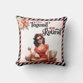 凡例退職したピンナップ クッション (正面)