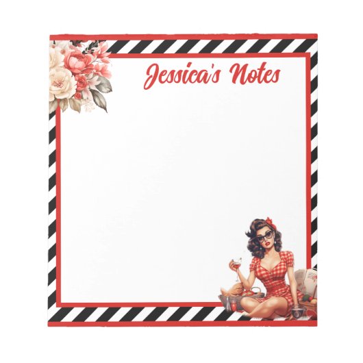 凡例退職したピンナップ ノートパッド (正面)