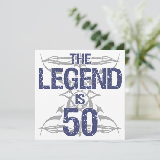 凡例50番目の誕生日 カード (スタンド正面)