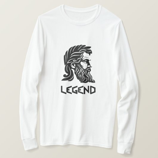 凡例 |ギリシャの神の長袖シャツ Tシャツ (デザイン正面)