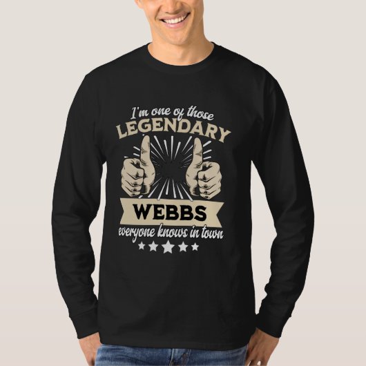 凡例Webb姓Webb姓Webb Tシャツ (正面)