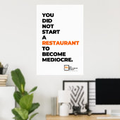 凡庸なポスターに甘んじない ポスター (ホームオフィス)