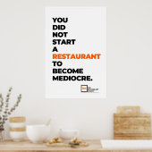 凡庸なポスターに甘んじない ポスター (キッチン)