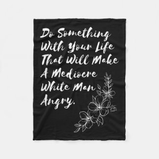 凡庸を生む身を投げ出せ フリースブランケット