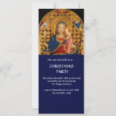 処女と聖子と天使たち、青と金のメタリック 招待状 (裏面)