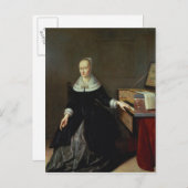 処女の女性 ポストカード (正面/裏面)