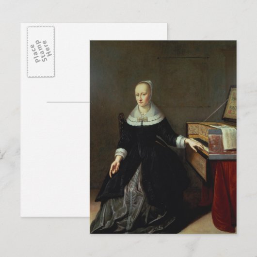 処女の女性 ポストカード (正面/裏面)