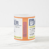 処方おもしろいビールマグ フロストグラスマグカップ (中央)