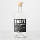 処方おもしろい定ナースお祝い リキュールボトルラベル (正面)