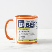 処方おもしろい用ビールマグ マグカップ (左)