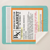 処方おもしろい薬シェルパ毛布 シェルパブランケット (正面(横))