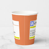 処方コーヒーユーモアのある 紙コップ (右)