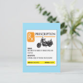 処方バイクおもしろい ポストカード (スタンド正面)