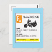 処方バイクおもしろい ポストカード (正面/裏面)