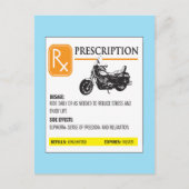 処方バイクおもしろい ポストカード (正面)