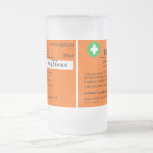 処方パーソナライズされたおもしろい剤すり付きビールマグ フロストグラスビールジョッキ (中央)