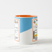 処方パーソナライズされたおもしろい用コーヒーマグ ツートーンマグカップ (中央)