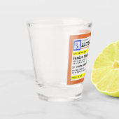 処方パーソナライズされたアルコユーモアのあるール  ショットグラス (左)