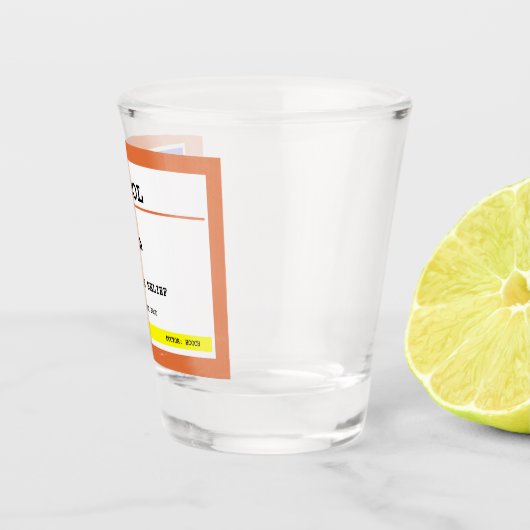 処方パーソナライズされたアルコユーモアのあるール  ショットグラス (右)