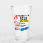 処方パーソナライズされたビアグラス タンブラーグラス (正面)