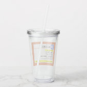 処方パーソナライズされた酒ユーモアのある   アクリルタンブラー (裏面)