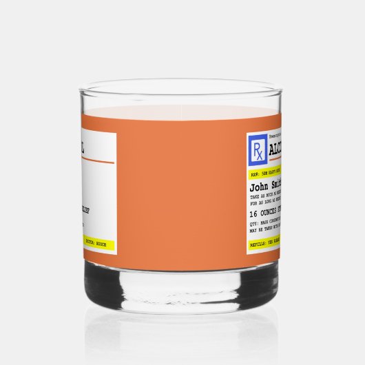 処方パーソナライズされた酒ユーモアのある ウイスキーグラス (左)