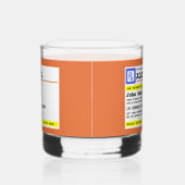 処方パーソナライズされた酒ユーモアのある ウイスキーグラス (右)