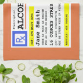 処方パーソナライズされた酒ユーモアのある キッチンタオル (折り畳み)