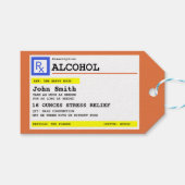 処方パーソナライズされた酒ユーモアのある ギフトタグ (正面(横))