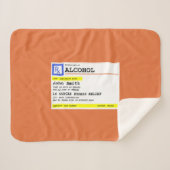 処方パーソナライズされた酒ユーモアのある シェルパブランケット (正面(横))