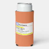 処方パーソナライズされた酒ユーモアのある スリム缶クーラー (Seltzer正面)